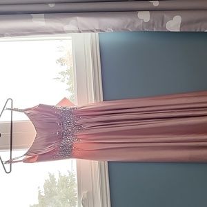 Size Small,Custom Elegant Pink handmade wedding dress